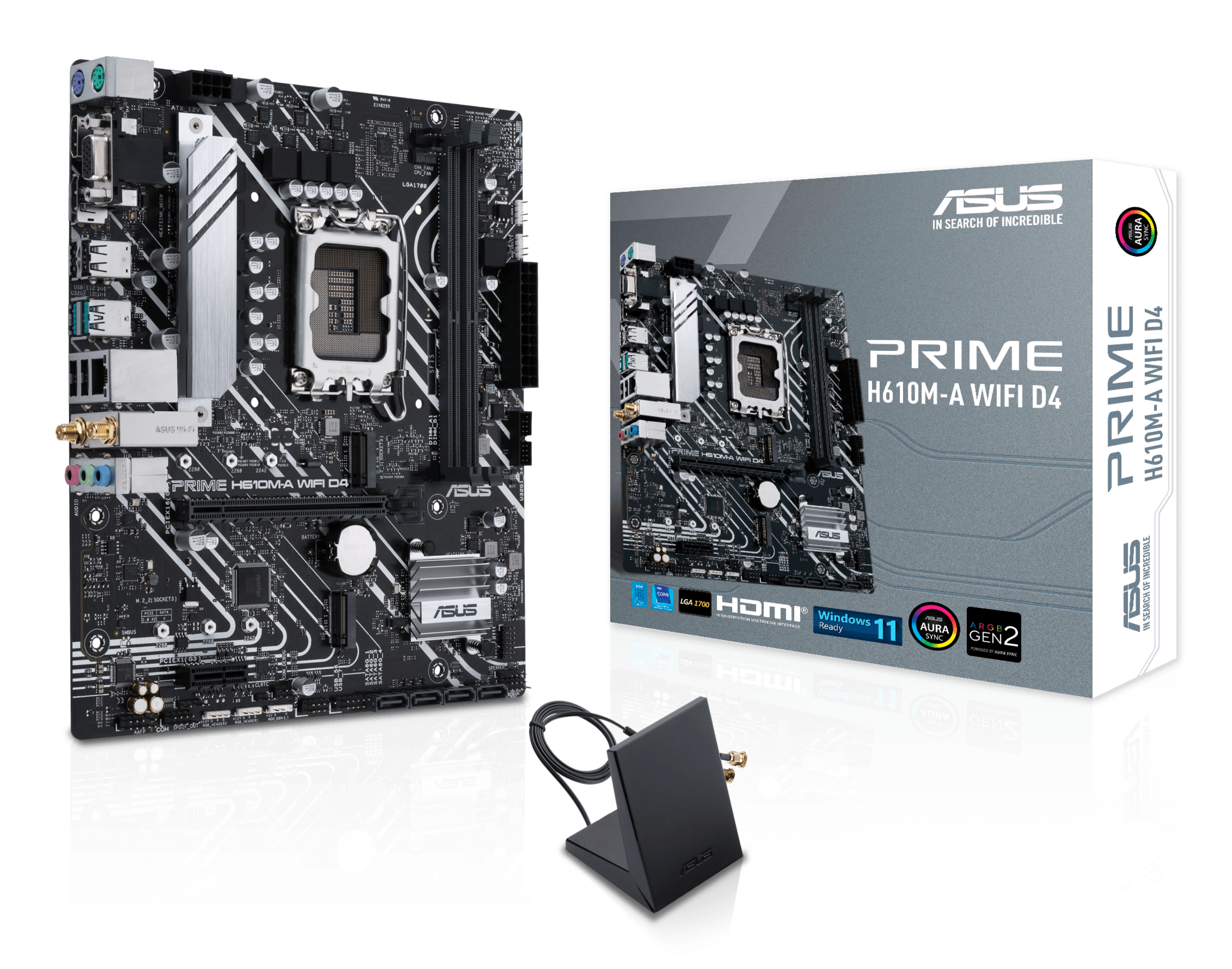 ASUS PRIME H610M-A WIFI D4 Intel H610 LGA 1700 micro 90MB1C80-M0EAY0