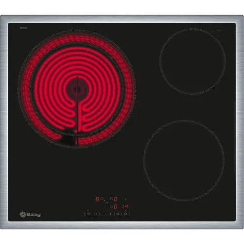 VITROCERAMICA INDEPENDIENTE BALAY 3EB715XR 3 ZONAS COCCION ANCHO 60 CM TOUCH MARCO