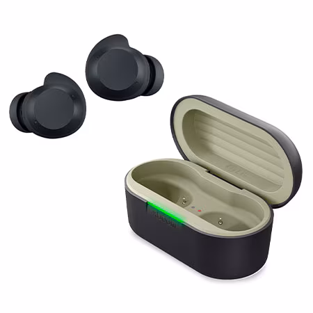 LG xboom Buds Lite - auriculares inalámbricos, bluetooth, cancelación de ruido, hasta 35h batería, resistencia IPX4, grafeno, negro - BUDSLITE | LG ES