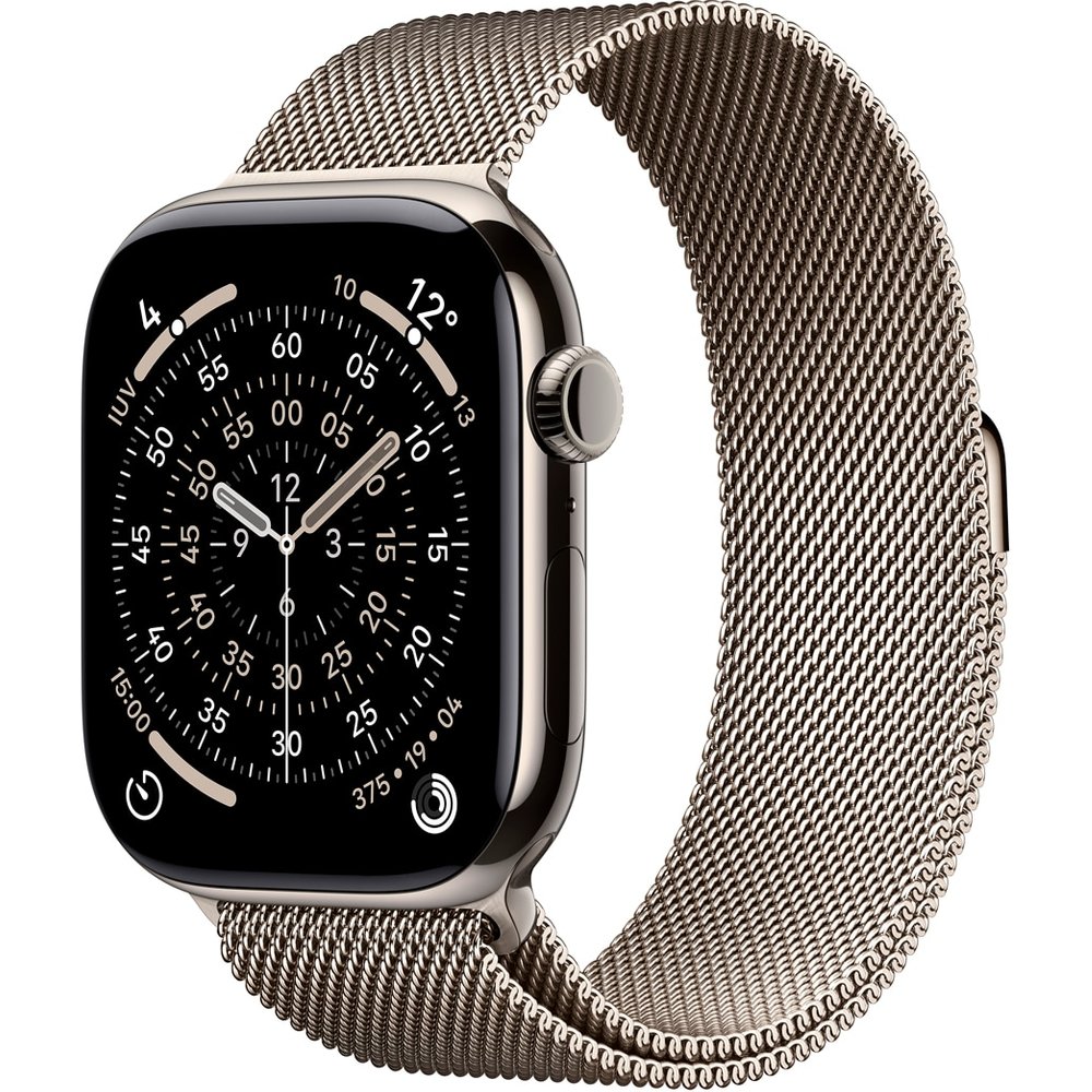 Apple Watch Series 11 GPS + Cellular 46mm Titanio Natural pulsera Milanese Loop M/L