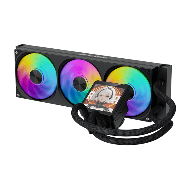 darkFlash DW DV360SMAX B EU1 sistema de refrigeraci n para ordenador Procesador Sistema de refrigeraci n l quida todo en uno 36 cm Negro 1 pieza s
