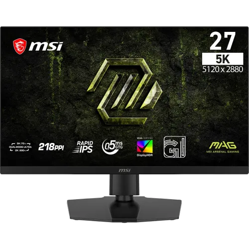 MSI MAG 271KPD7 27" Rapid IPS Dual Mode 5K 75Hz / WQHD 300Hz 0.5ms HDR FreeSync/G-Sync