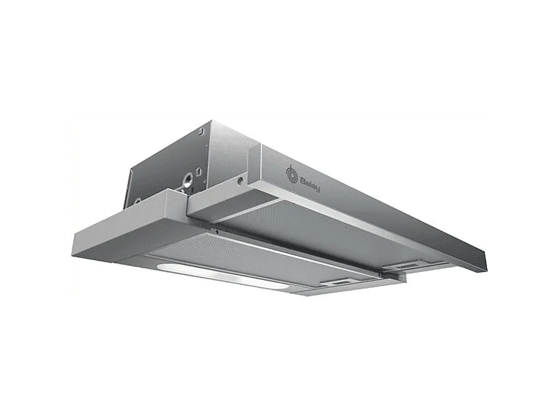 Campana telescópica - Balay 3BT263MX, Telescópica, 3 potencias,iluminación LED, 360m³/h, 60 cm, Inox
