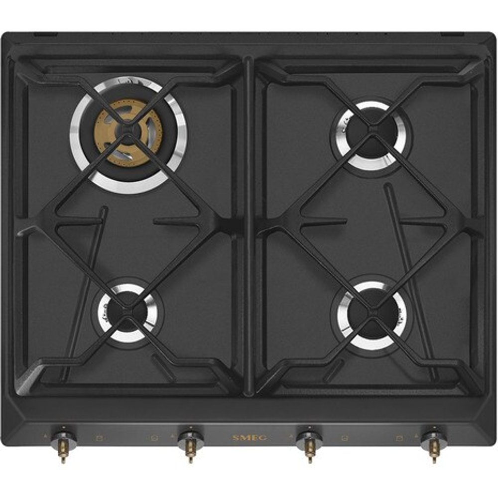 Smeg - Placa gas Smeg 4 quemadores - SRV864AOGH.