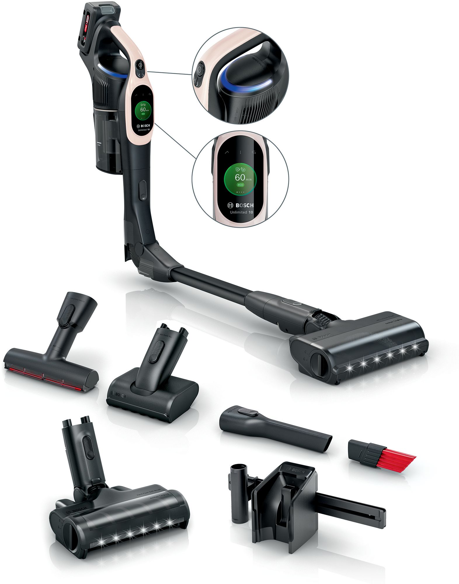 Bosch Aspiradora sin cable Unlimited 10 Rosa empolvado BKS1041RHF