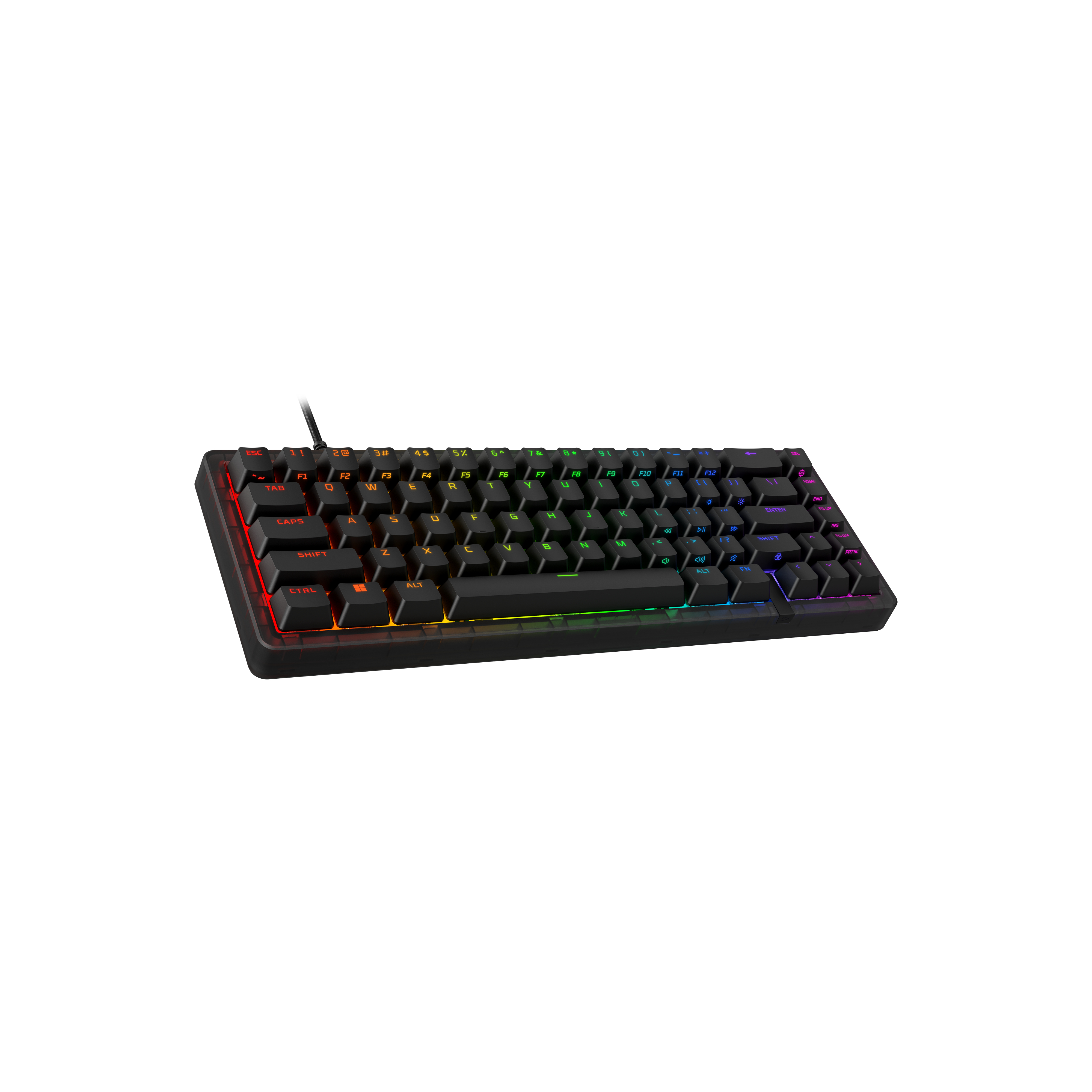Teclado Gaming HyperX Alloy Origins 2 65% Mecánico Switch Red RGB Layout ES Negro
