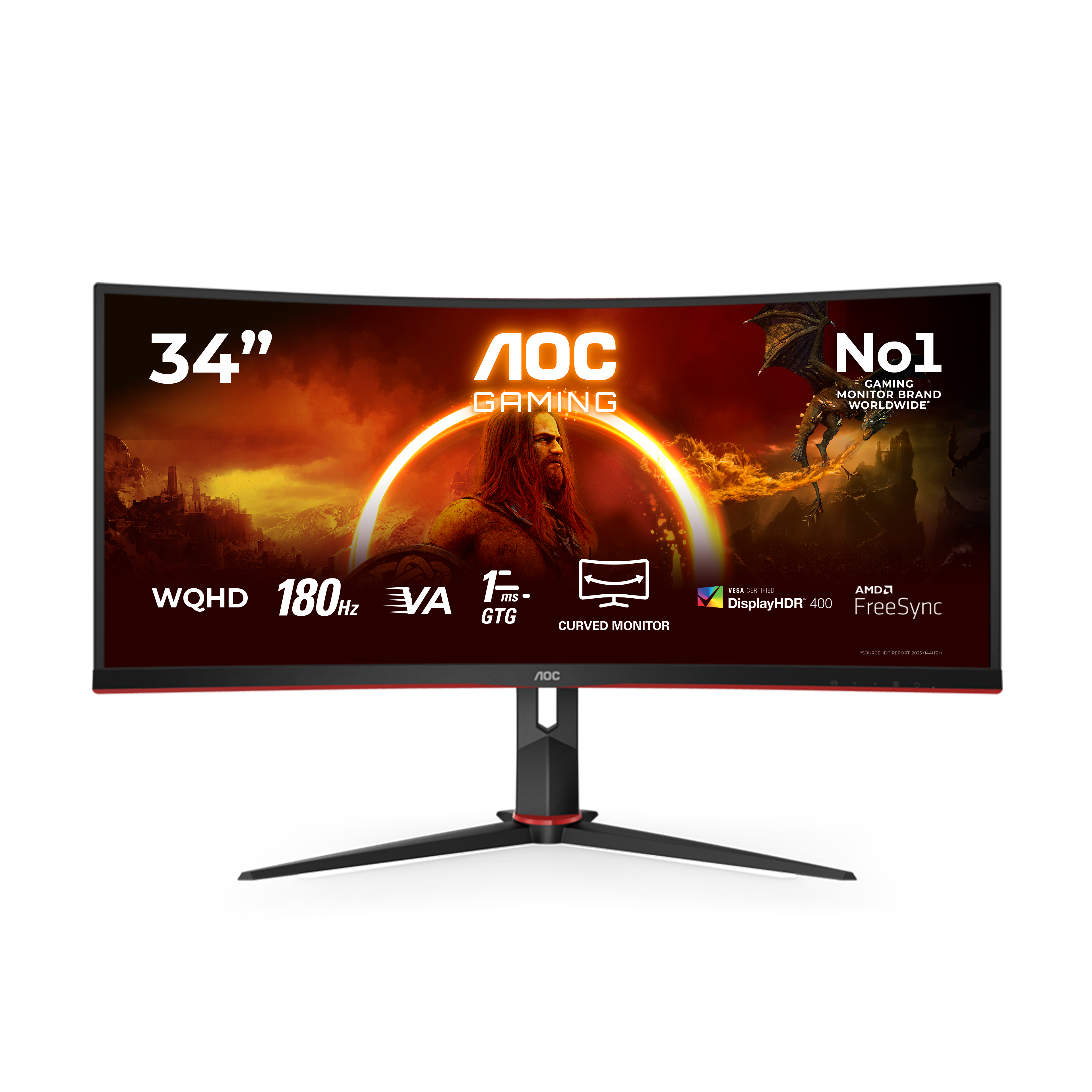 AOC G2 CU34G2XP pantalla para PC 86,4 cm (34") 3440 x 1440 CU34G2XP/BK