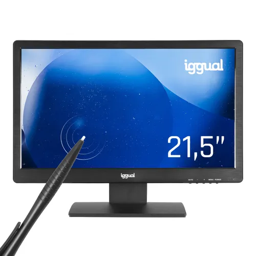 IGGUAL Monitor táctil resistivo 21,5" 16:9 FHD 21.5" TFT-LCD Full HD Táctil