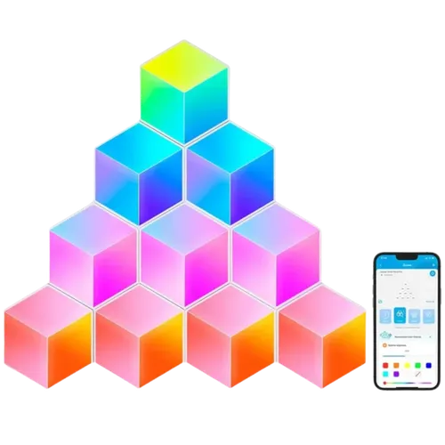 Govee H6066 Glide Hexa Pro RGBIC Wifi, Bluetooth - Paneles hexagonales luminosos inteligentes