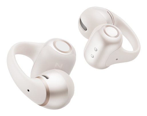 Auriculares conducción de aire - Shokz OpenDots 2, 40h Autonomía, Dolby Audio, Open-Ear, IP57, 3 Micrófonos, Blanco