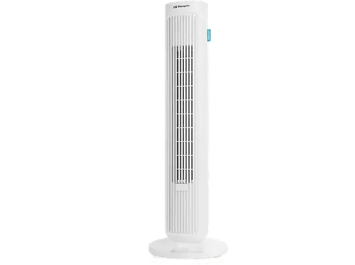 Ventilador de torre - Orbegozo TW 0755, 230 V, 3 Velocidades, Asa transporte, Silencioso, Blanco