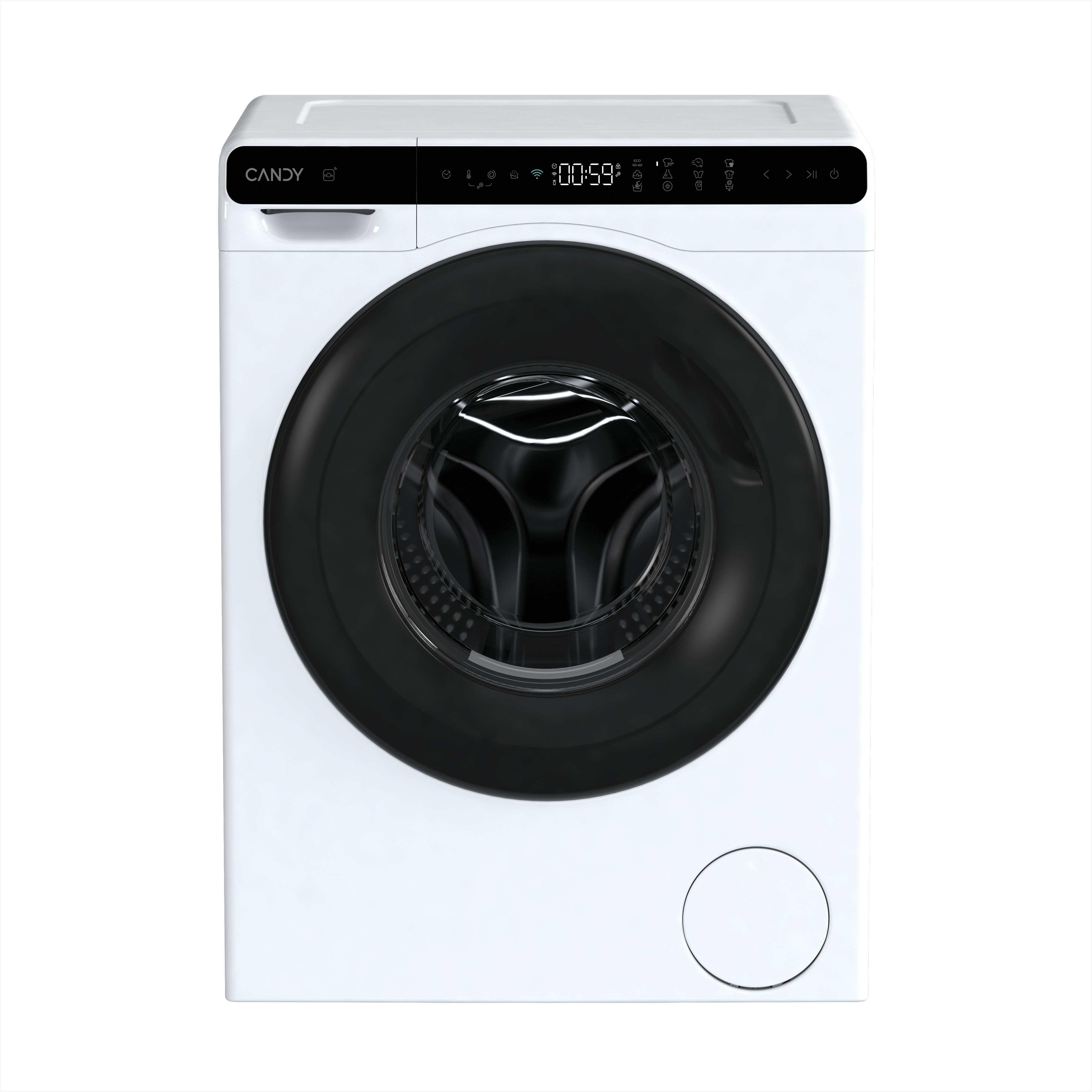 Lavadora carga frontal - Candy CW50-BP12307U1-S ProWash 700 Mini , 5 kg, 1200 rpm, 12 Programas, Motor Inverter, Wi-Fi, Blanco