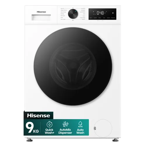 Hisense - Lavadora Hisense, 9 Kg-1400 rpm con tecnología Inverter- WF1I9042BWP2.