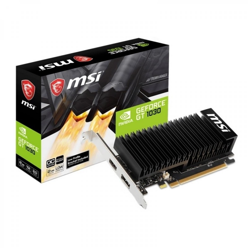 TARJETA GRAFICA MSI NVIDIA GEFORCE GT 1030 OC | 2GB | GDDR4 | LOW PROFILE