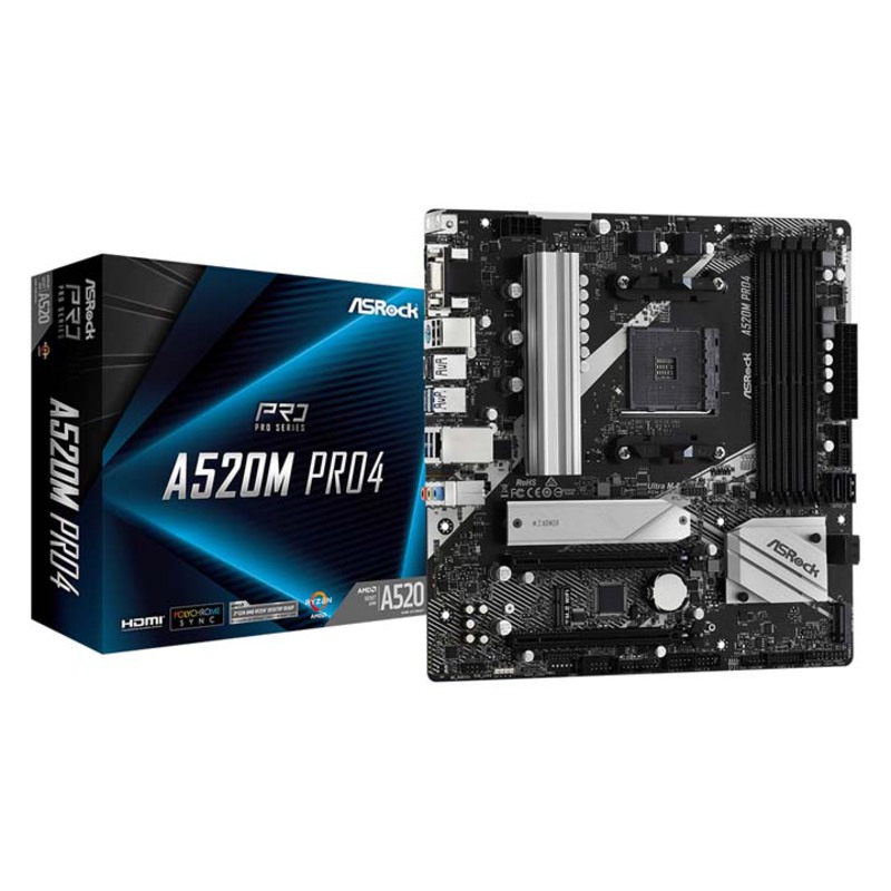 AS Rock A520M Pro4 Socket AM4