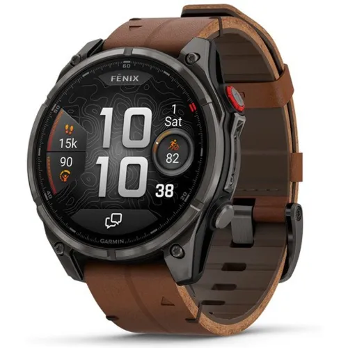 Garmin - Reloj Smartwatch Fenix 8 Pro LTE 47mm Zafiro Amoled correa de piel Garmin.
