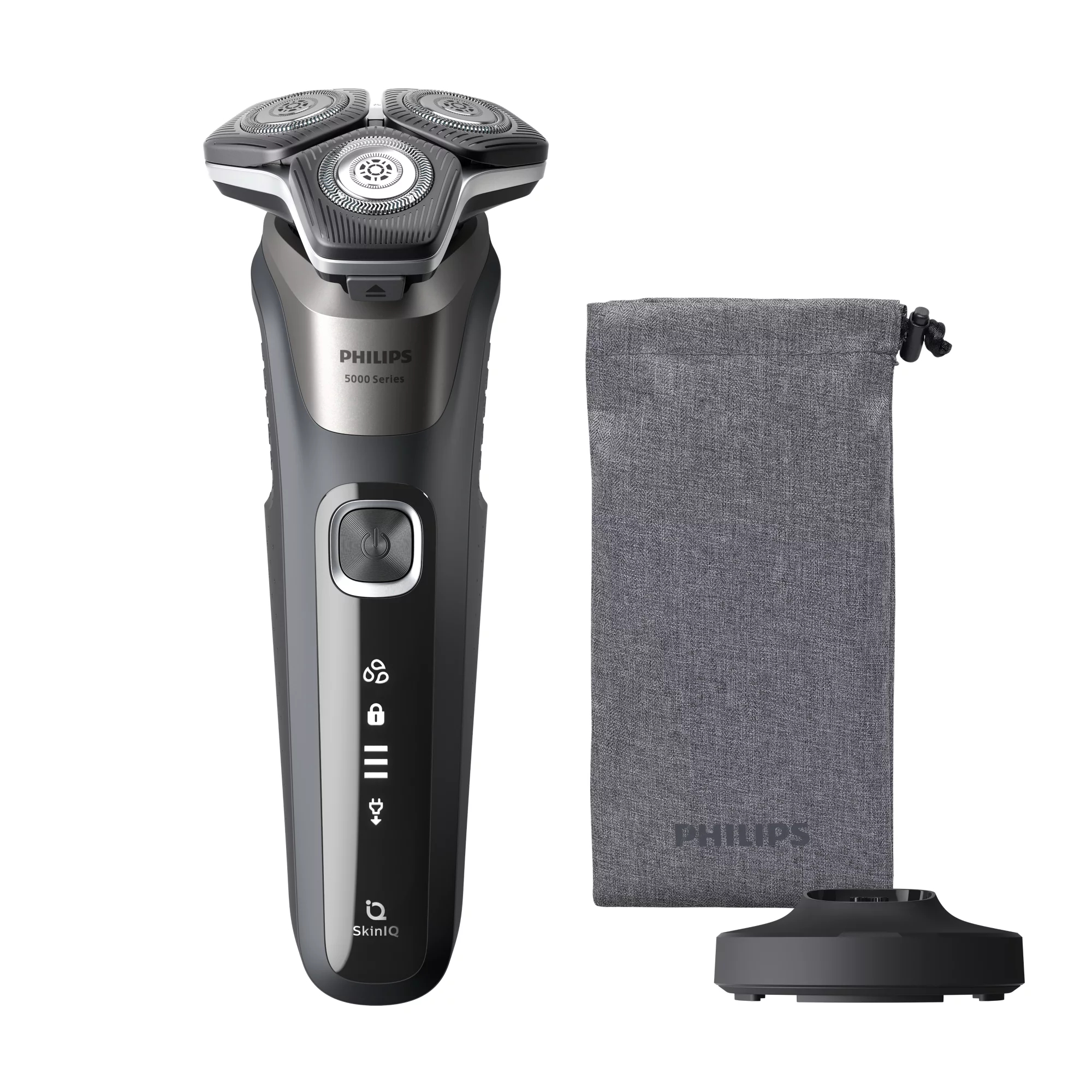 Afeitadora Eléctrica Philips Shaver Series 5000 3 Cabezales Rotativos Gris S5887/13