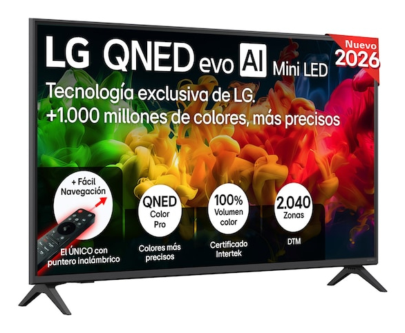 LG QNED Evo MiniLED AI 2026 43QNED81B6C 43" QNED 4K UHD Smart TV 60Hz HDR10 webOS
