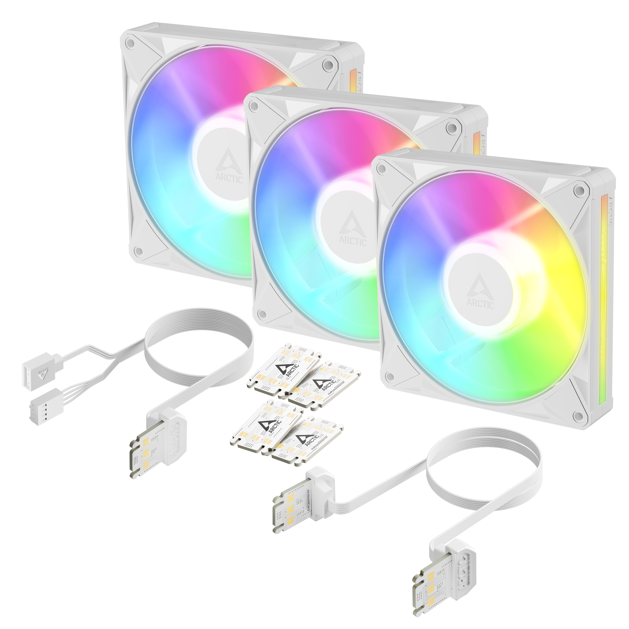 Arctic BioniX P14 ARGB 140mm Triple Pack Blanco