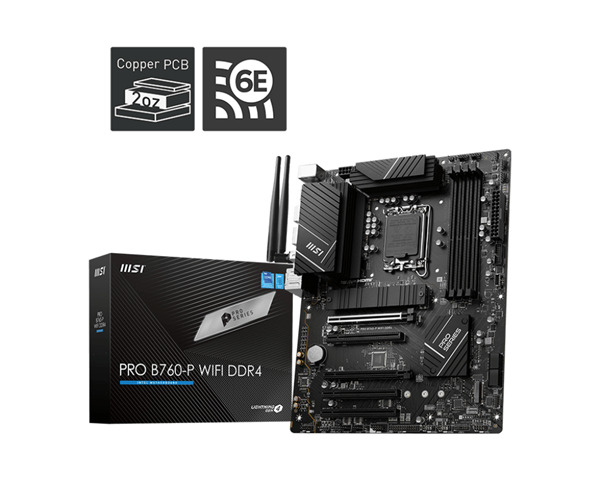 MSI Intel PRO B760-P WIFI DDR4 LGA 1700