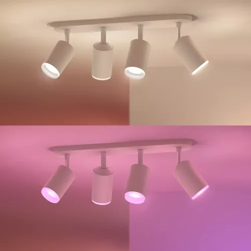 Philips Hue White & Color Ambiance Foco De Cuatro Luces Fugato: imagen 3