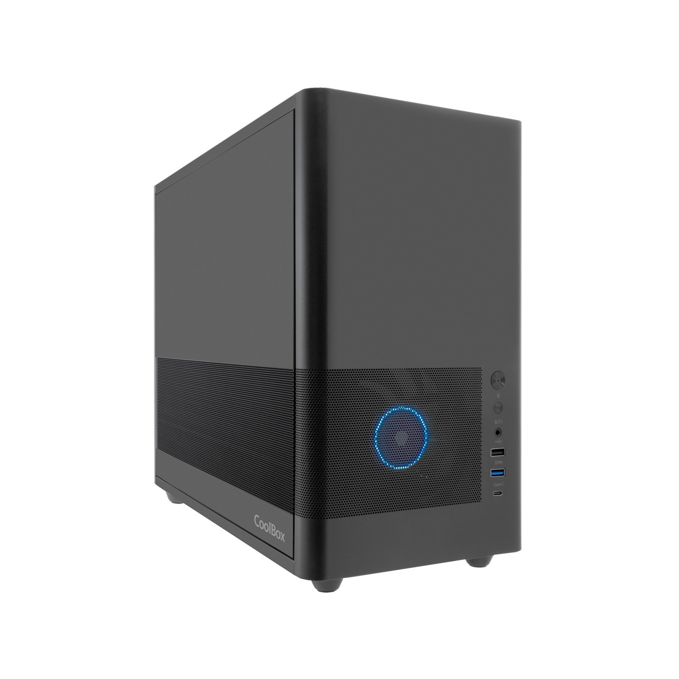 Caja COOLBOX COOLBOX CAJA MATX MP2 NEGRA USB-C 3.2 GEN1 VENTILADOR 120 PWM FULL METAL S/FTE Negro