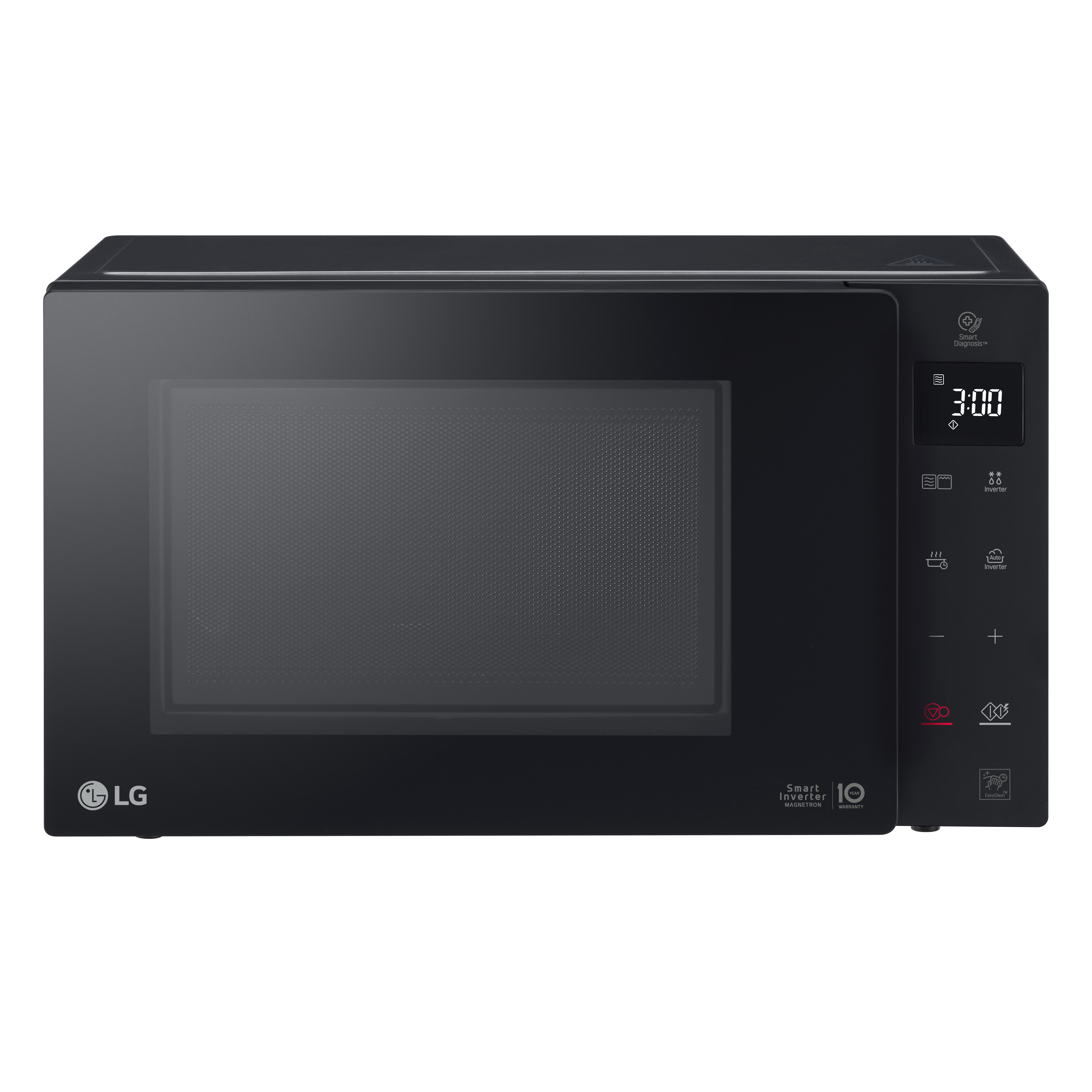 Microondas con grill - LG MH6336GIB, 900W, 5 niveles, Descongelación, 23 l, Negro