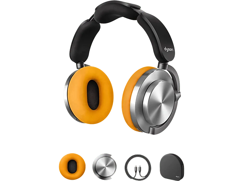Auriculares inalámbricos - Dyson OnTrac™, Bluetooth, Cancelación Activa de ruido, Autonomía 55h, CNC Aluminium