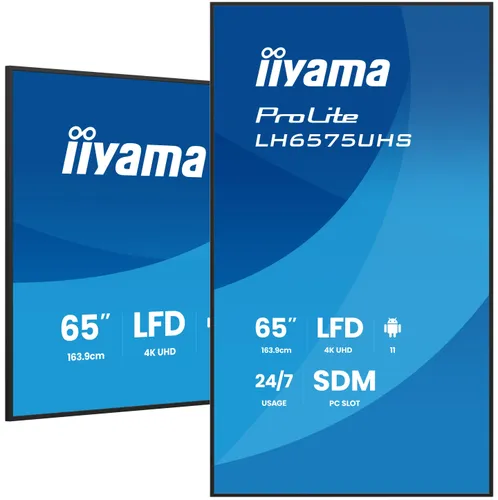 iiyama LH6575UHS-B2AG 65" 3840x2160 UHD panel IPS Haze LH6575UHS-B2AG
