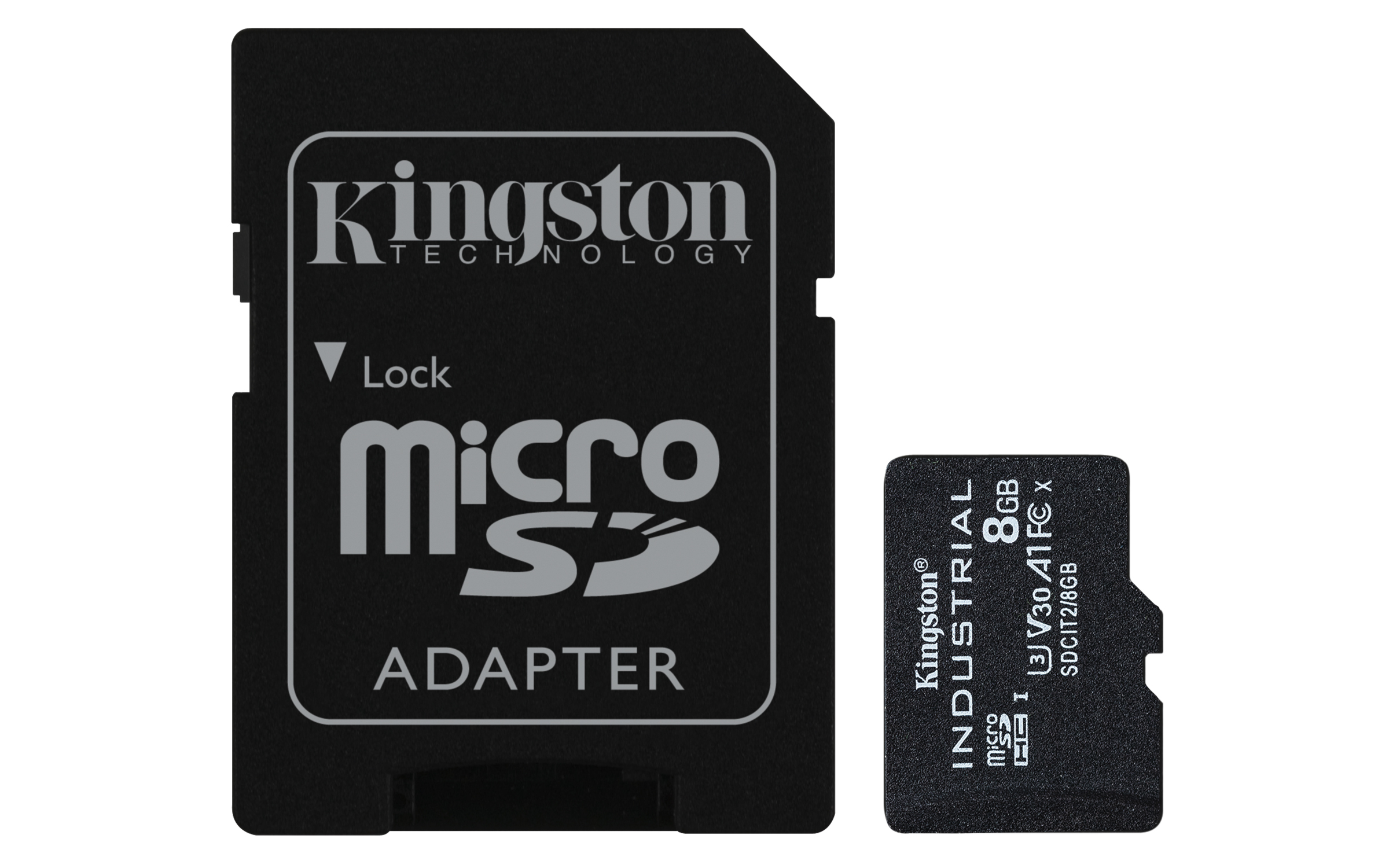 8GB MICROSDHC INDUSTRIAL C10 A1 PSLC CARD + SD ADAPT ER
