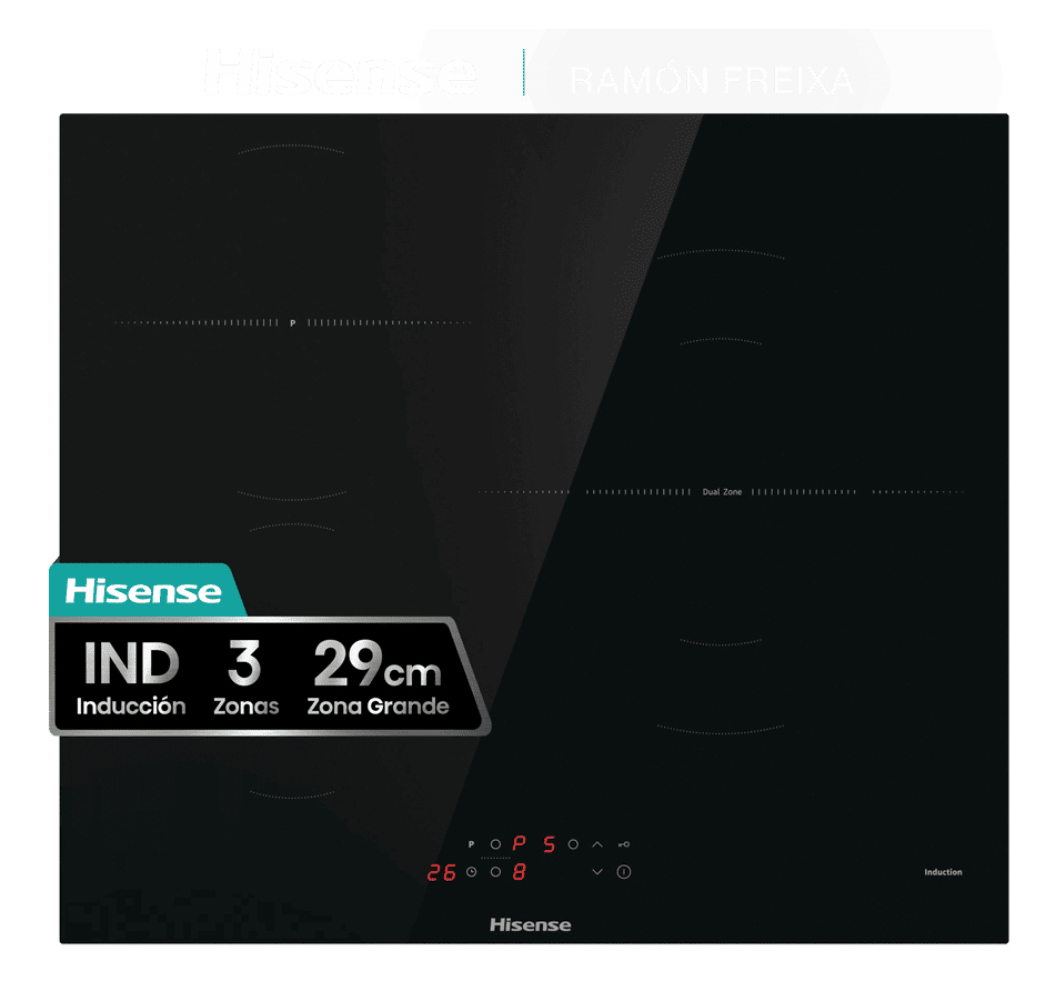 VITROCERAMICA INDUCCION HISENSE HI6311BSCE 3 ZONAS COCCION ANCHO 60 CM