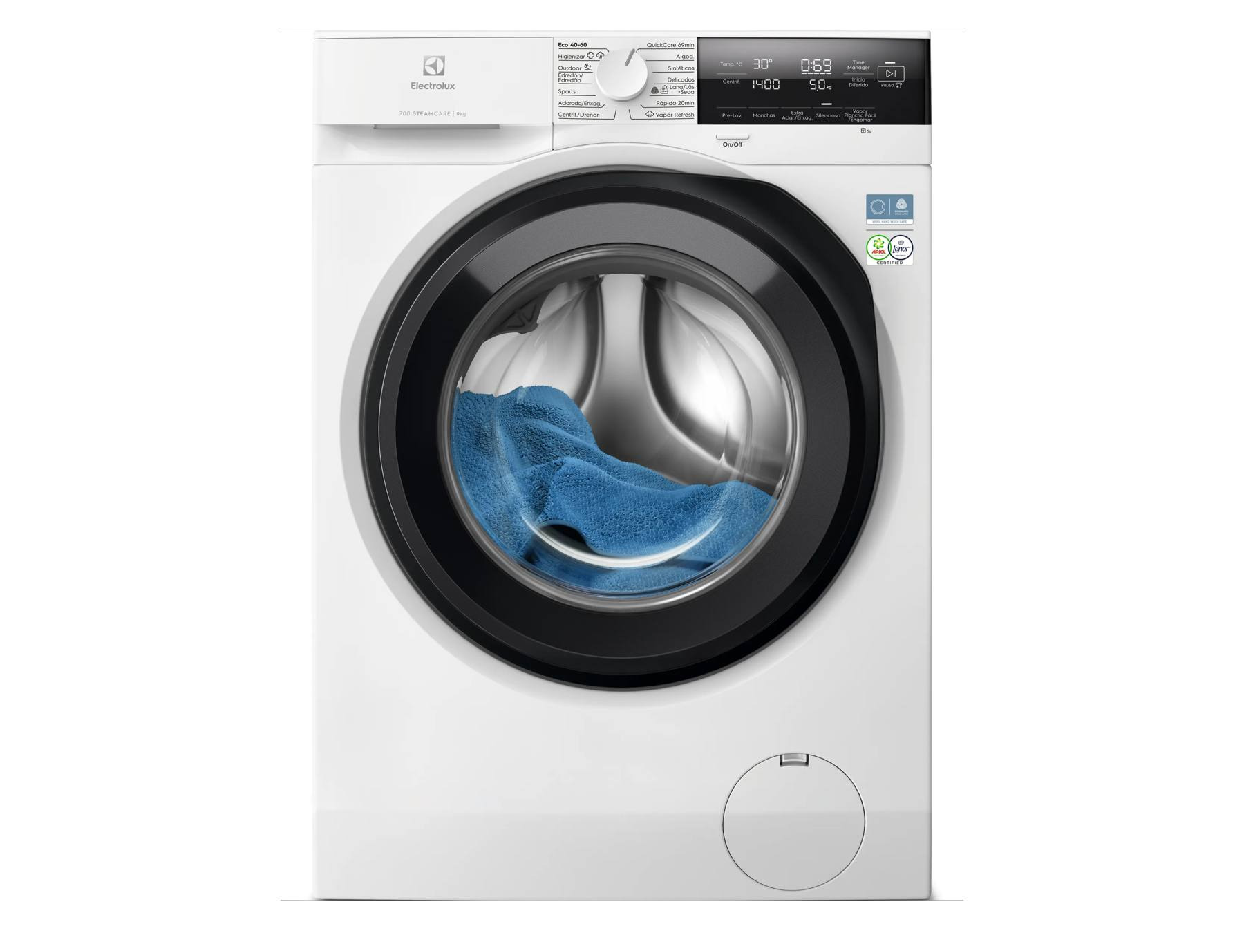 Electrolux Lavadora de libre instalación Serie 700 SteamCare de 9.0 kg EFI7394N2B