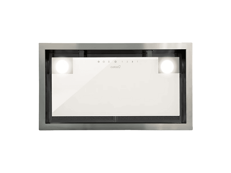 Campana grupo filtrante - Cata GC DUAL 45 WH, 5, 820 m³/h, 49.2 cm Ancho, Iluminación LED, 3 Velocidades + Turbo, Control táctil, Blanco