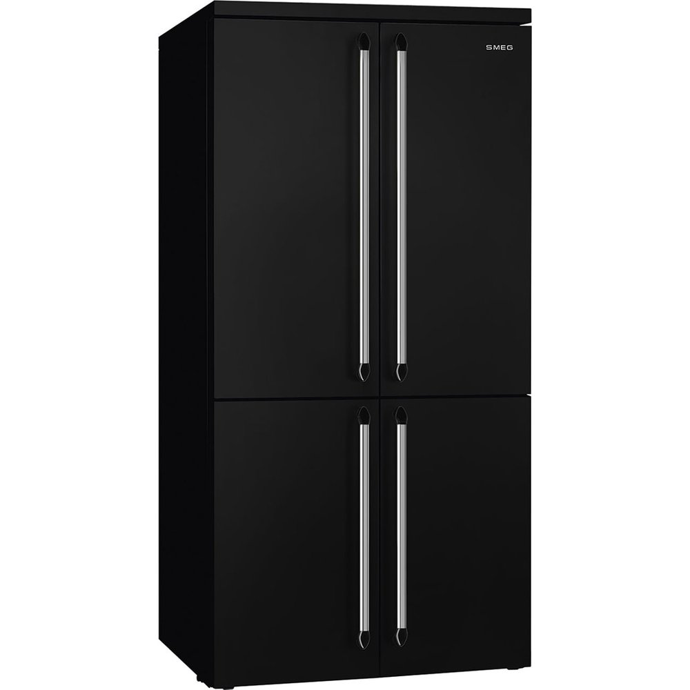 Smeg - Frigorífico Americano Smeg, 4 puertas, Total No Frost, 572 litros, Negro - FQ960BL6.