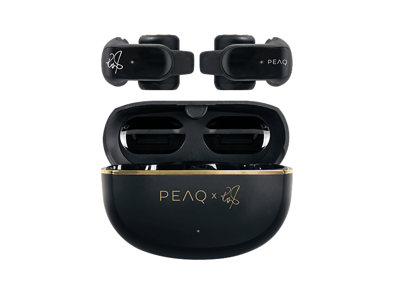Auriculares True Wireless - PEAQ PTW 4000 RW, 30 h de autonomía, Negro
