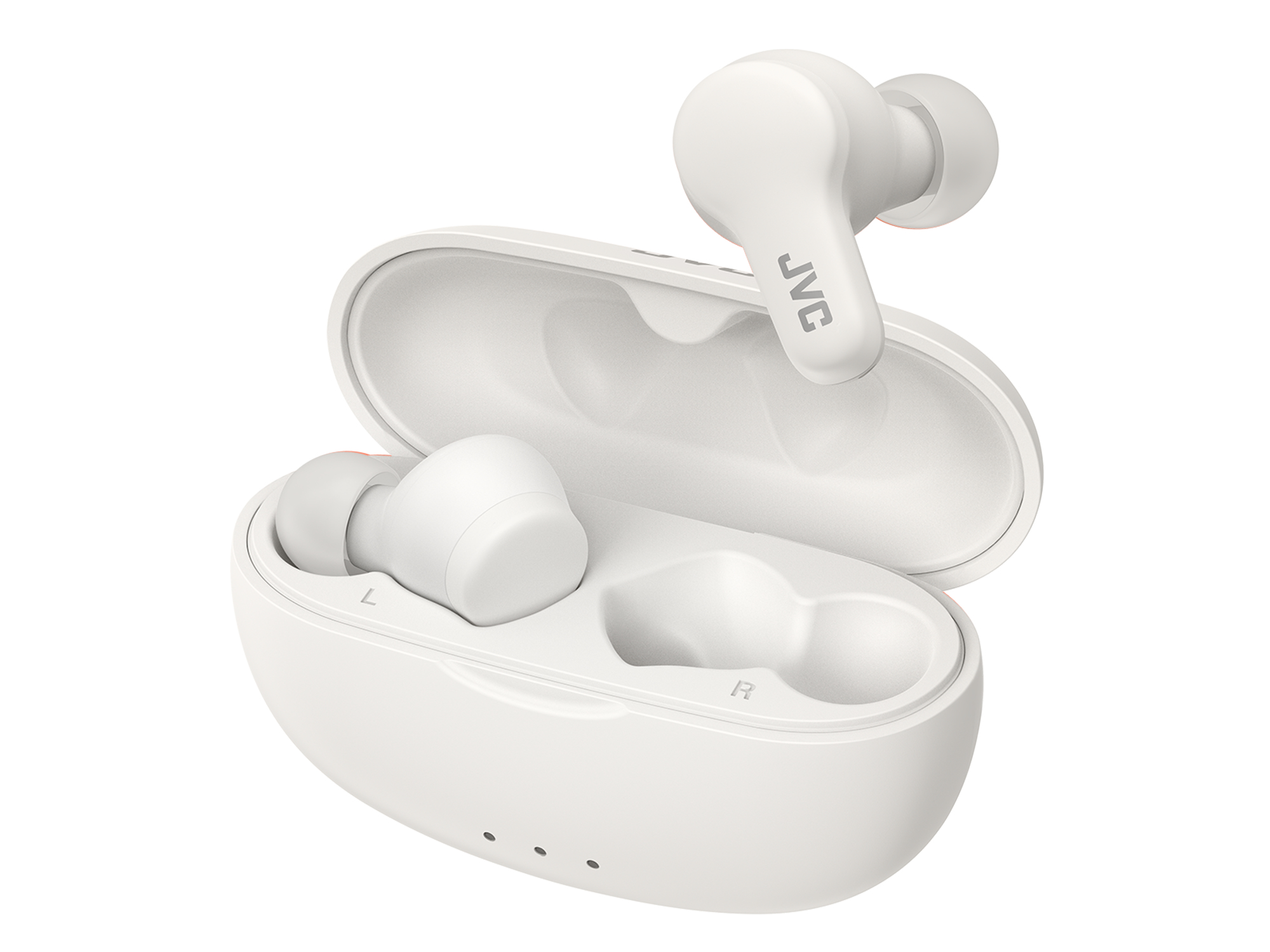 Auriculares True Wireless - JVC HA-A7T2BE, 3 modos sonido, Micrófono, Sensor táctil, 24 h, Blanco