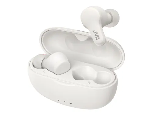 Auriculares True Wireless - JVC HA-A7T2BE, 3 modos sonido, Micrófono, Sensor táctil, 24 h, Blanco