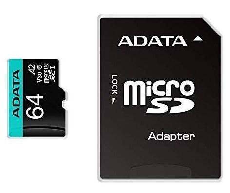 ADATA microSDXC/SDHC UHS-I U3 64GB c/adapt