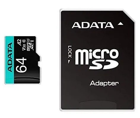 ADATA microSDXC/SDHC UHS-I U3 64GB c/adapt