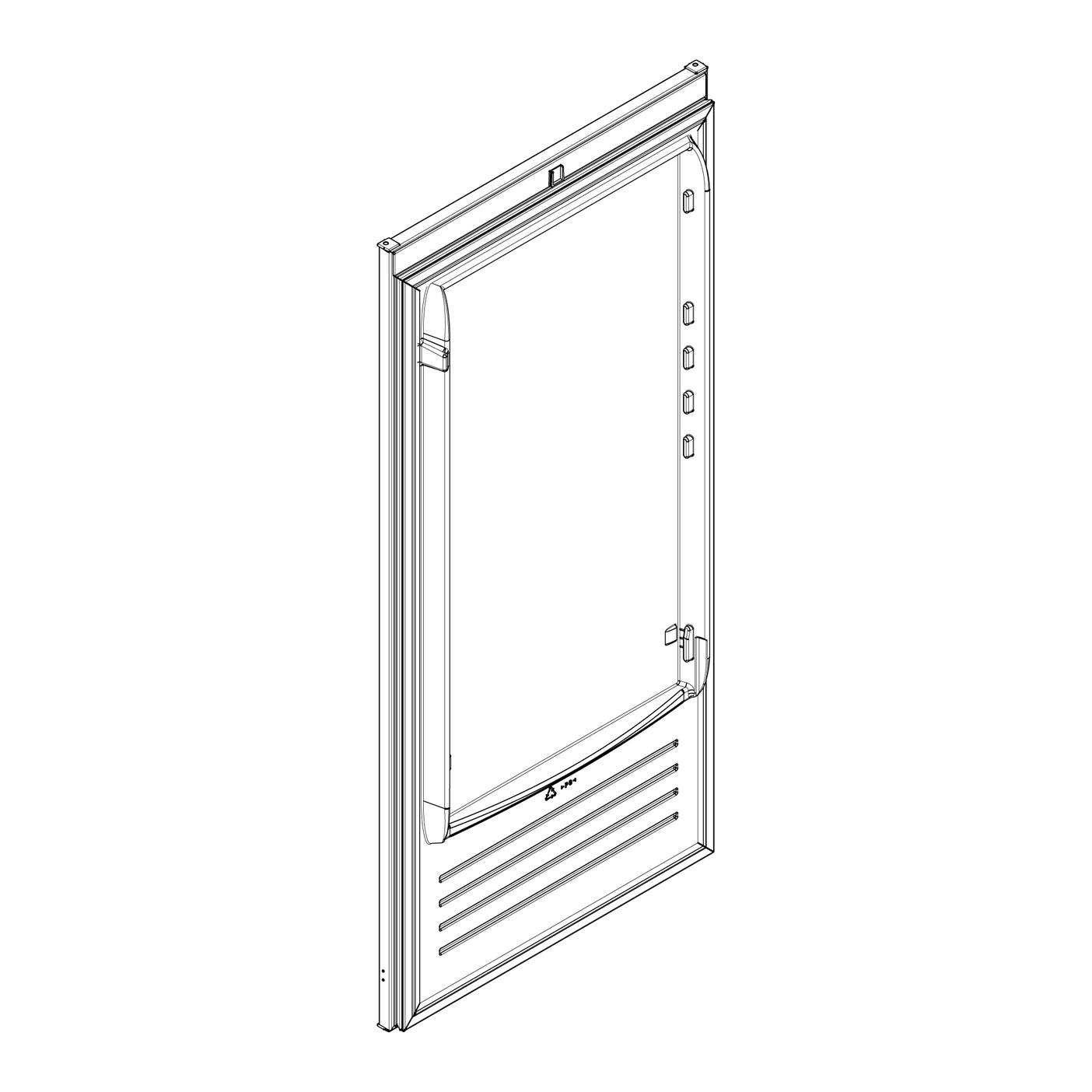Electrolux Puerta de frigorífico blanca - 538x1144mm 140061543017