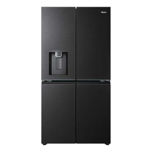 Frigorífico americano - Haier Horizon HCW99F18DIMB, No Frost, 182,5 cm, 630 l, Dispensador Agua y Hielo, Nutribank, Negro