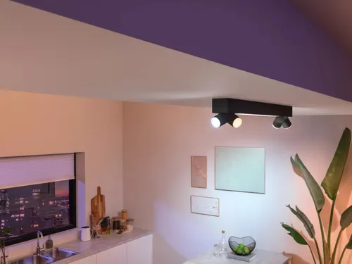 Philips Hue White & Color Ambiance Plafón Centris De Cuatro Focos Negro: imagen 3