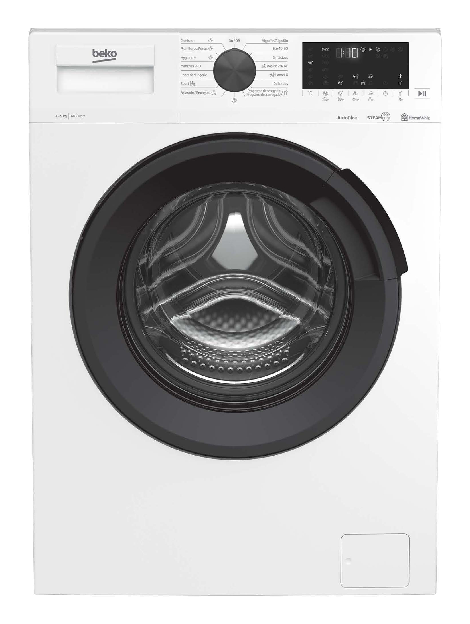 LAVADORA CARGA FRONTAL BEKO BM3WFT3941WB 9 KG 1400 RPM A BLANCO