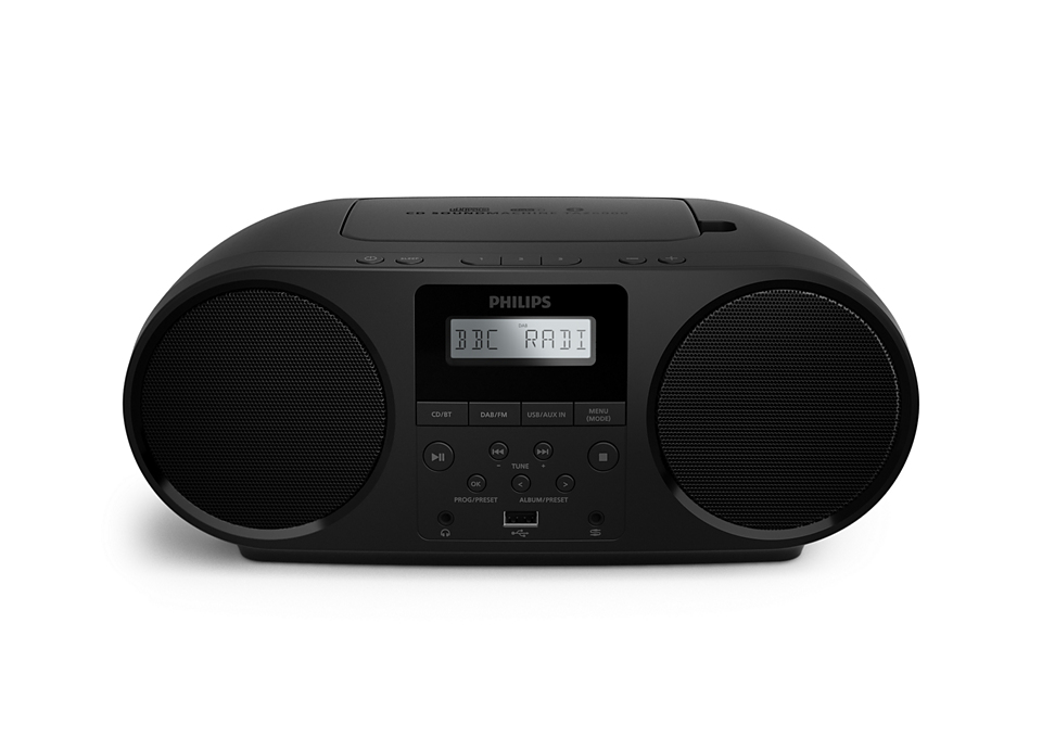 Reproductor de CD portátil Philips TAZ6000/10 DAB, DAB+, FM