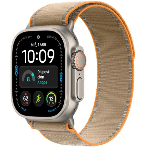 Apple - Apple Watch Ultra 4 GPS + Cellular 49mm Titanio Natural con Correa Trail Loop Arena (M-L).