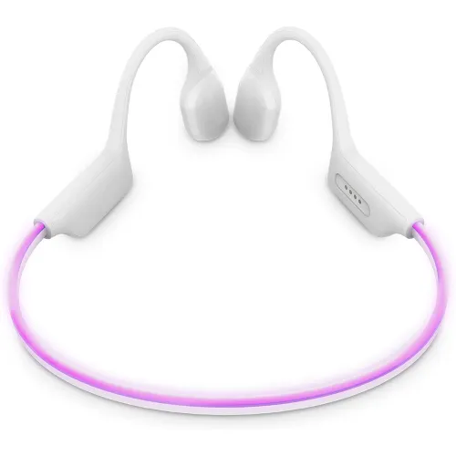 Energy Sistem - Auriculares Deportivos Energy Sistem Aquasport, conducción osea, MP3, Bluetooth 5.4, IPX8, blanco.