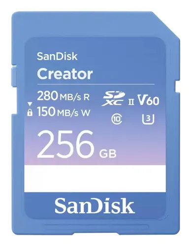 SanDisk Creator 256 GB SDXC UHS-II Clase 10 SDSDXEP-256G-GNCIS