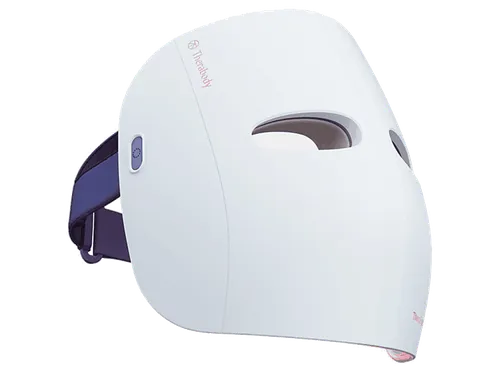 Máscara LED - Therabody TheraFace Mask Glo, Para Cara, 60 min Autonomía, 504 Luces, Inalámbrico, Blanco