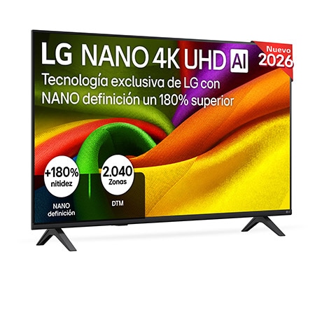 TV LG 43NU8E0B3LA.AEU 43" NANO UHD PATAS LATERALES WIFI HDMI X3