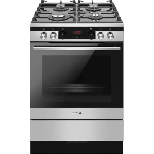 Fagor - Cocina compacta Fagor con 4 quemadores y horno eléctrico - 3CLG-610BX.